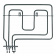 Тэн духовки для плиты Beko 262900064 - 1100W+1100W (2200W) верхний Тэн духовки для плиты Beko 262900064 - 1100W+1100W (2200W) верхний