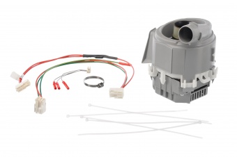 Мотор (двигатель) циркуляционный с тэном для посудомоечной машины Bosch, Siemens, Neff, Gaggenau 654575