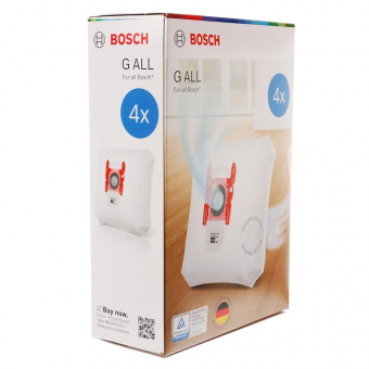 Мешки-пылесборники 17003048 Bosch PowerProtect, тип G ALL комплект 4 штуки BBZ41FGALL
