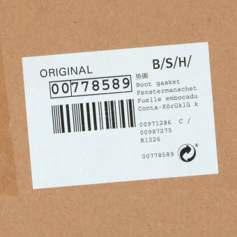 Манжета люка для стиральной машины Bosch 00778589 Siemens оригинал