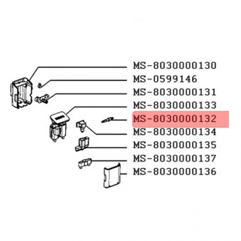 Штуцер капучинатора кофемашины KRUPS MS-8030000132