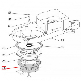 Фильтр-сито бойлера для кофемашины DeLonghi 6013211191 оригинал