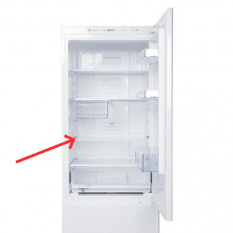 Стеклянная полка с пластиковыми кантами для холодильника Bosch 11004970 оригинал